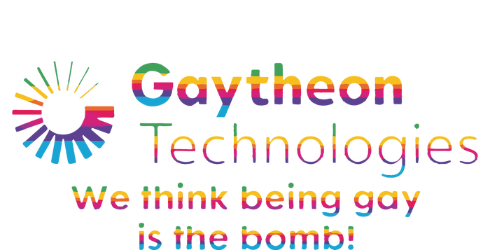 Gaytheon Technologies We Think Being Gay Is The Bomb Bella+Canvas Jersey Crop Tee