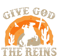 Give God The Reins Cowboy Retro For Christian Full Zip Hoodie