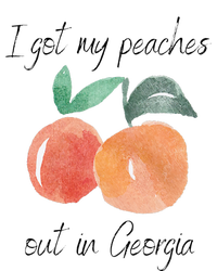 I Got My Peaches Out In Georgia Lyrics Song Funny Fruit Women's Long Sleeve Flannel Pajama Set 