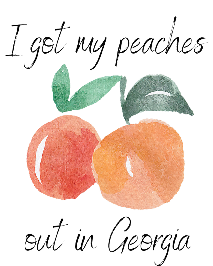 I Got My Peaches Out In Georgia Lyrics Song Funny Fruit Women's Long Sleeve Flannel Pajama Set 