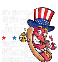 Funny 4th Of July Hot Dog Wiener Comes Out Adult Humor Gift Tie-Dye Long Sleeve Shirt