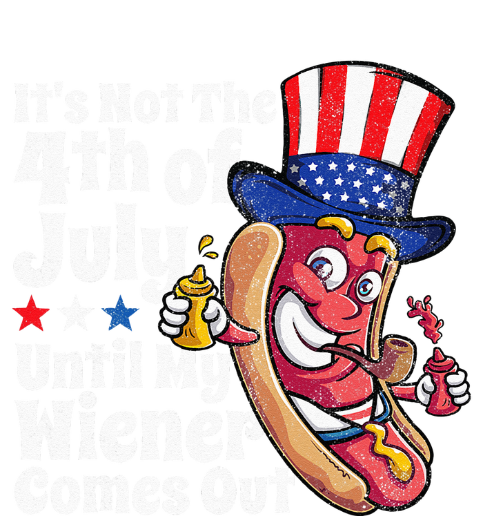 Funny 4th Of July Hot Dog Wiener Comes Out Adult Humor Gift Tie-Dye Long Sleeve Shirt