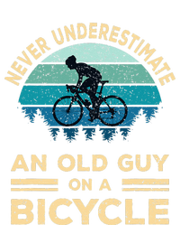 Never Underestimate An Old Guy On A Bicycle Funny Cycling Tank Top