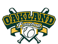 Oakland Baseball Home Plate & Bat Script Gameday Fan T-Shirt