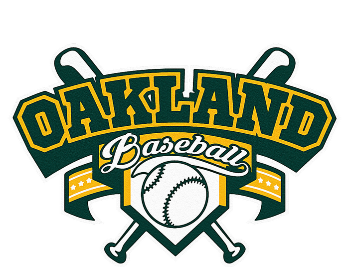 Oakland Baseball Home Plate & Bat Script Gameday Fan T-Shirt