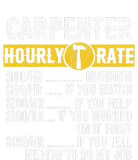 Funny Vintage Carpenter Apparel Woodworking Hourly Rate Sweatshirt Cinch Pack Bag