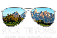 Punny Nice Tetons Teton Mountain Tie-Dye Long Sleeve Shirt