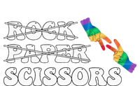 Rock Paper Scissors LGBT Awareness For Lesbian Women T-Shirt