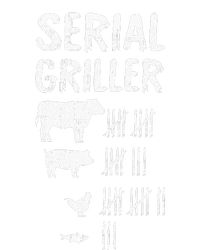 Serial Griller Fathers Day Funny Grilling Grill BBQ Master Long Sleeve Shirt