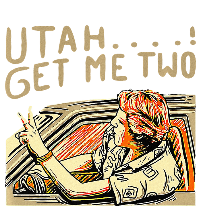 Utah Get Me Two 1980s Movie Quote Women's Tri-Blend 3/4-Sleeve Raglan Shirt