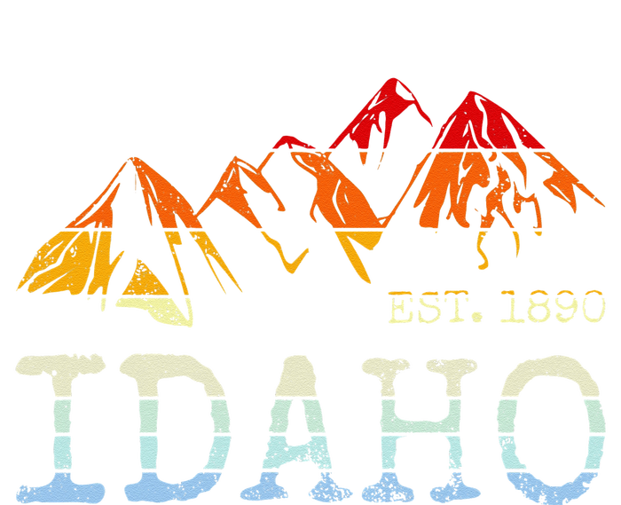 Idaho Retro Sunset Vintage Mountain Home Est 1890 Hiking Baby Long Sleeve Bodysuit