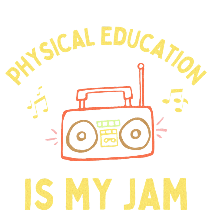 Womens Physical Education Is My Jam PE Teacher Appreciation Bumper Sticker