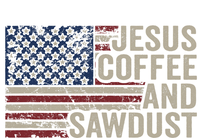 Jesus Coffee & Sawdust Christian Carpenter Woodworking USA Performance Sprint T-Shirt