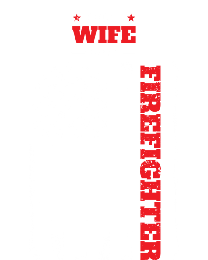 Proud Wife Of A Firefighter Distressed American Flag Cool Gift T-Shirt