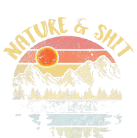 Nature AndShit Vintage Mountains Hiking Camping T-Shirt