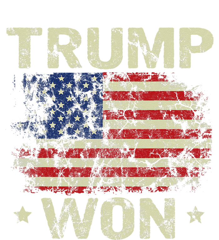 Trump Won 4th Of July American Flag For Men Mousepad