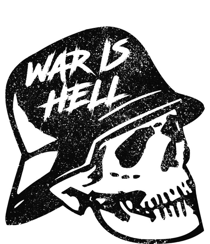 WWI WWII Veteran Military Skull - War Is Hell T-Shirt