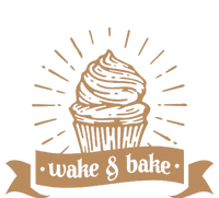 Wake & Bake Cupcake Baking Chef Striped Beanie with Solid Band