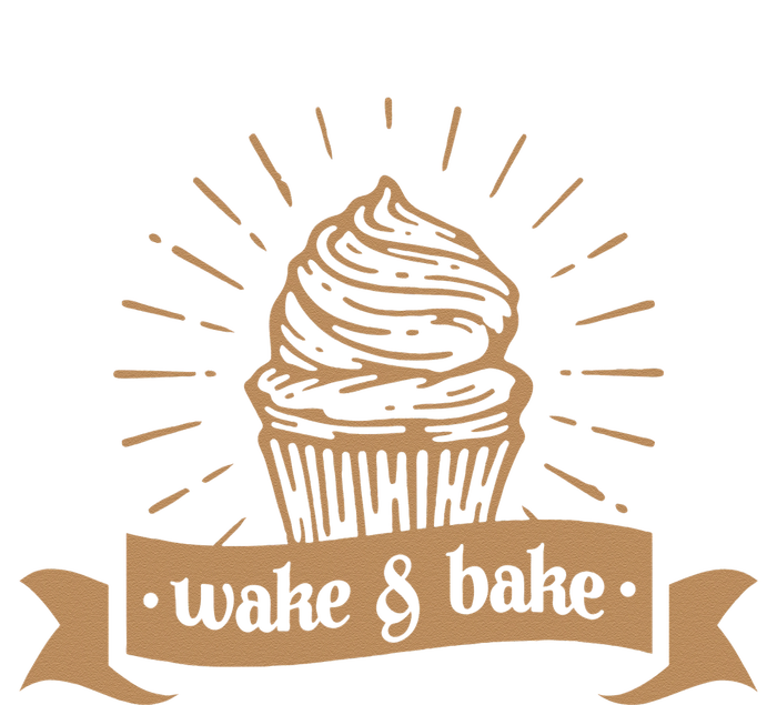 Wake & Bake Cupcake Baking Chef Striped Beanie with Solid Band