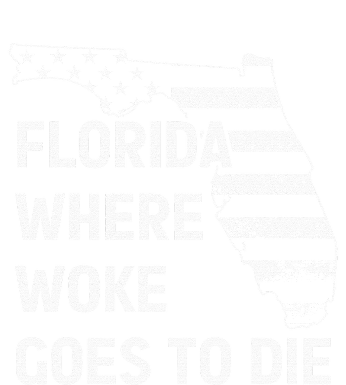 Florida Where Woke Goes To Die Funny Retro Womens Funnel Neck Pullover Hood