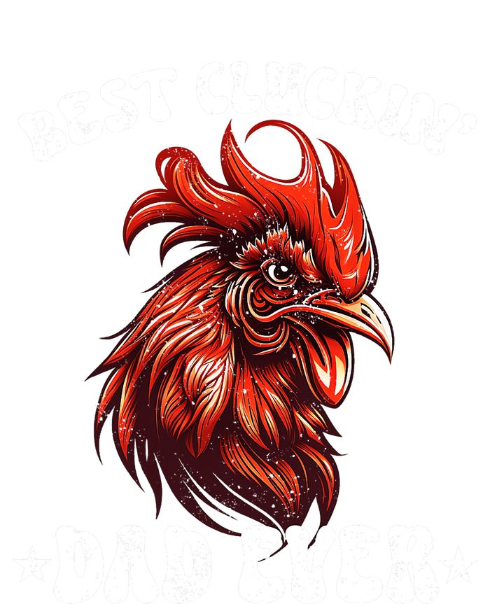 Vintage Fathers Day Tee Chicken Dad Best Cluckin Dad Ever Women's T-Shirt