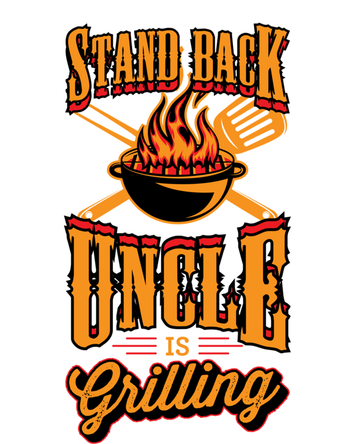 Stand Back Uncle Is Grilling Grill Flame Master Bbq Dad Gift 16 in Basic Backpack