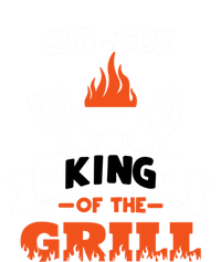 Steele King Of The Grill Grilling Bbq Chef Master Cooking Great Gift Women's Tri-Blend 3/4-Sleeve Raglan Shirt