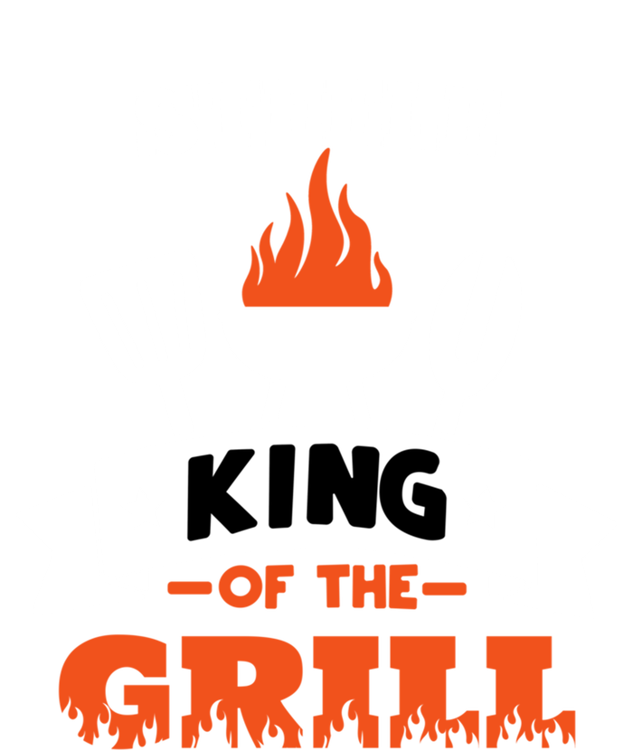 Steele King Of The Grill Grilling Bbq Chef Master Cooking Great Gift Women's Tri-Blend 3/4-Sleeve Raglan Shirt