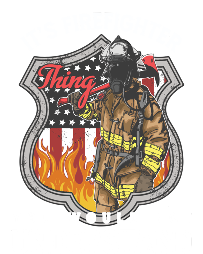 Firefighter Usa American Flag Fire Departt Rescue Hero Gift T-Shirt