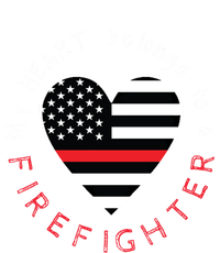 Firefighter Wife Friend Thin Red Line Heart Flag Fire Meaningful Gift T-Shirt