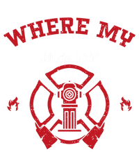 Fire: Where My Hose At? Firefighter Sayings Gift Sustainable Knit Beanie