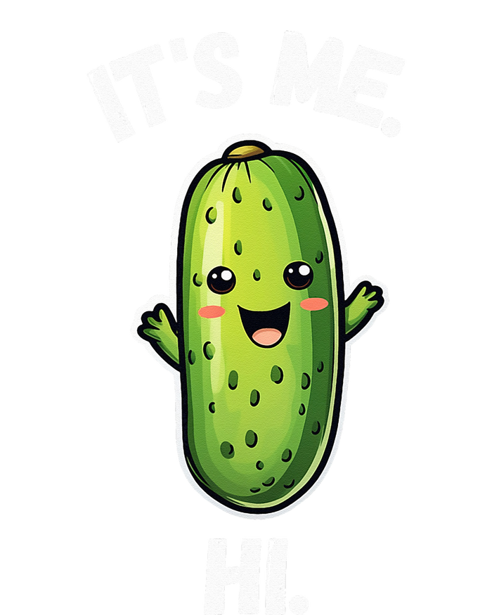 It's Me Hi I'm The Pickle Funny Pickles Lover 7 Panel Mesh Trucker Snapback Hat