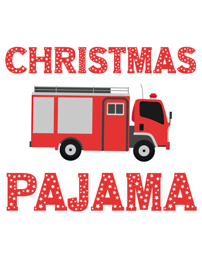 Funny Fire This Is My Christmas Pajama Firefighter Truck Gift Hoodie