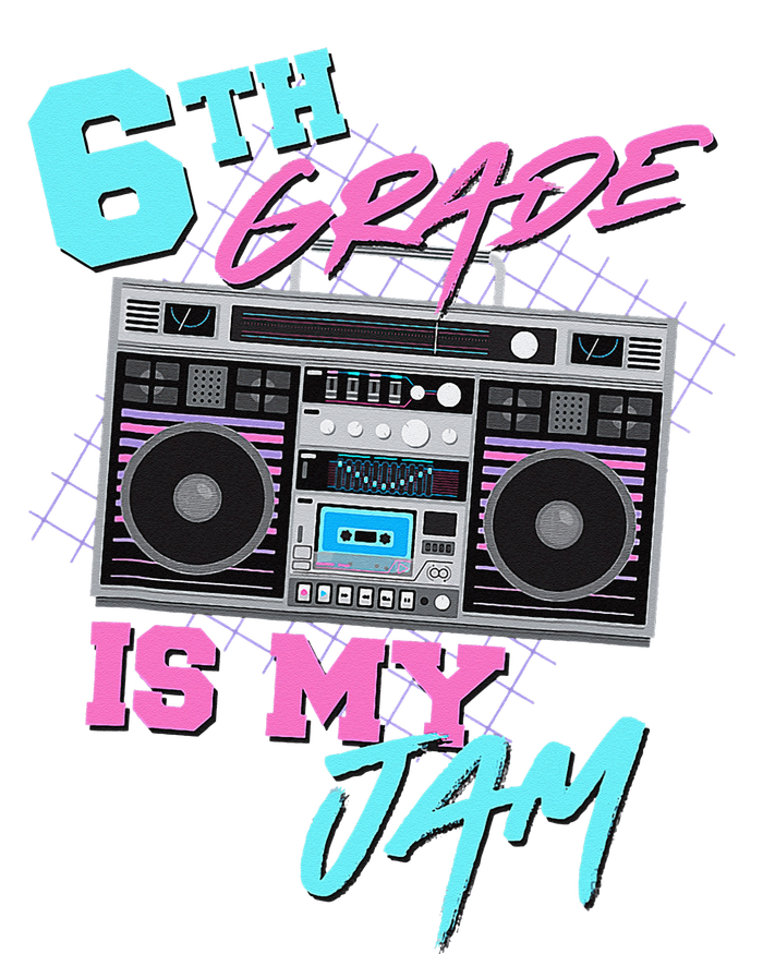 6th Grade Is My Jam Vintage 80s Boombox Last Day Of School T-Shirt