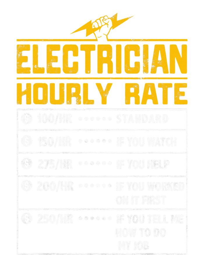 Electrician funny hourly rate gift for Electrician Dad T-Shirt