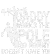 Daddy works the pole so mommy doesn't have to electrician Women's Strappy Tank