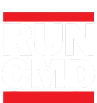 RunCMD Funny Command Prompt Computer Programmer Cooling Performance Crew T-Shirt