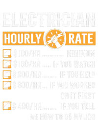 Funny Electrician Gifts Electrician Hourly Rate Bumper Sticker