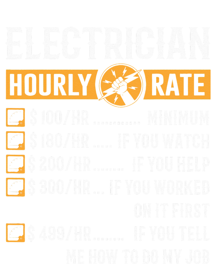 Funny Electrician Gifts Electrician Hourly Rate Bumper Sticker