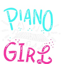 Piano Girl Pianist Music Notes Gift Women's Crop Top Tee