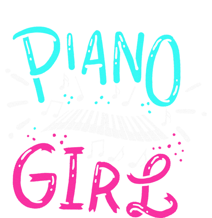 Piano Girl Pianist Music Notes Gift Women's Crop Top Tee