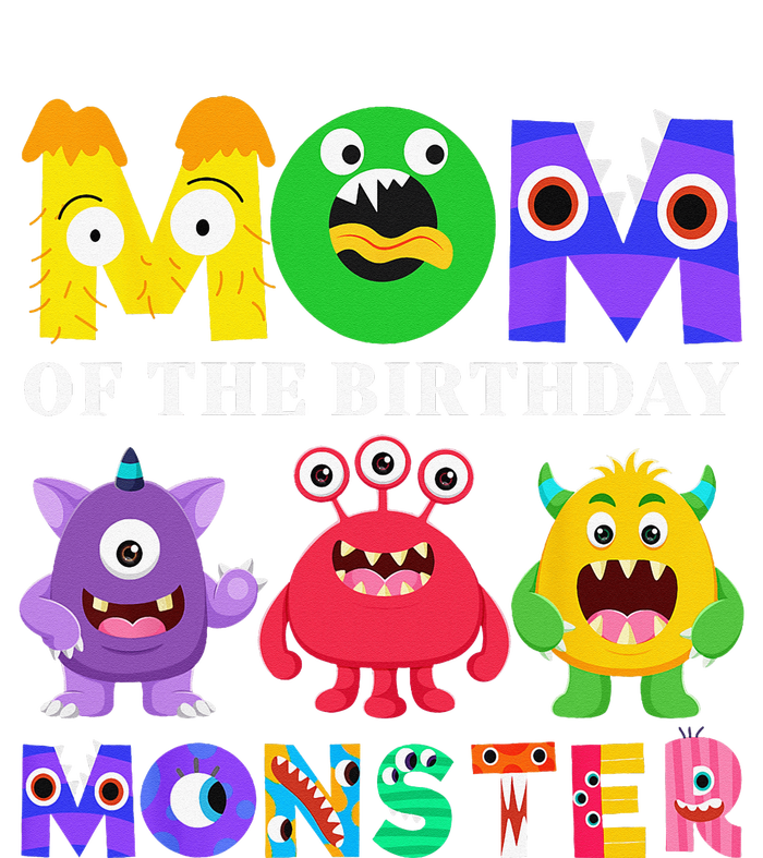 Mom Little Monster 1st Birthday Party Family Monster T-Shirt