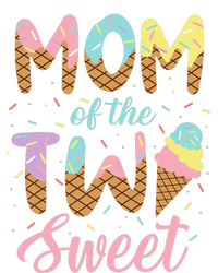 Mom of the Two Sweet Birthday Ice Cream Lovers 2nd Kids Tie-Dye T-Shirt