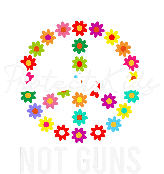 Protect Not Guns Floral Flower Peace Sign Gun Control PosiCharge Competitor Tank