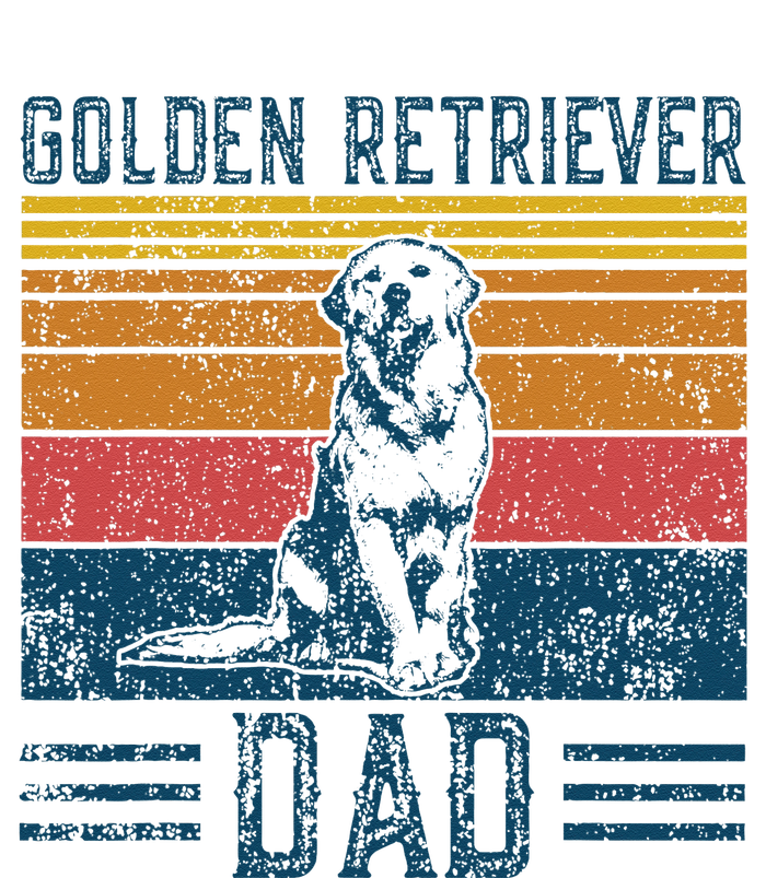 Dog Golden Dad Vintage Golden Retriever Dad T-Shirt