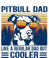 Vintage Pitbull Dad Like A Regular Dad But Cooler Funny Gift Womens Cotton Relaxed Long Sleeve T-Shirt