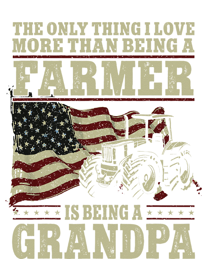 Farming Farmer Grandpa Vintage Tractor American Flag The T-Shirt