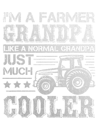 Fathers Day Gift Idea Grandpa Tractor Farmer Bella+Canvas Jersey Crop Tee