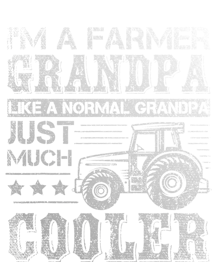 Fathers Day Gift Idea Grandpa Tractor Farmer Bella+Canvas Jersey Crop Tee