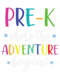 Pre-K Teacher Adventure Begins First Day Preschool Teachers Womens Funnel Neck Pullover Hood